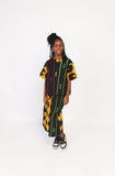 Dye Lab Kids Dark Tear Drop Multicolour Shirt & culottes