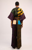 Dye Lab Orange and Black Wide Leg Pants
