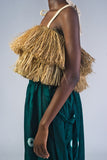 Eki Kere Akom Raffia Sleeveless Top