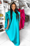 Hue By Idera Coco Boubou In Teal