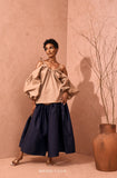 Wanni Fuga Bailey Keiza Set Two Tone In Tan/ Navy