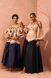 Wanni Fuga Bailey Keiza Set Two Tone In Tan/ Navy