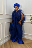 Wanni Fuga Ally Kimono Set in Cobalt Blue