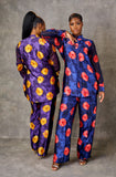 For Style Sake Print Silk/Chiffon Pant Set