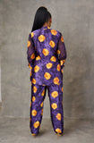 For Style Sake Print Silk/Chiffon Pant Set