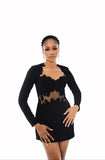 Reine Roi Scribb Dress (Black)