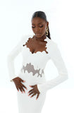 Reine Roi Sketch Dress (Off-White)