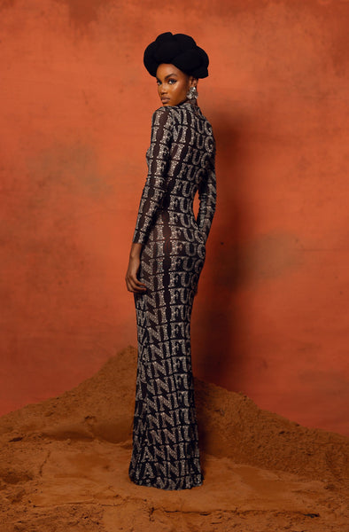 に*こ様 FUZZYKON foodie dress + leg Kimono Dress – Gobi Print – Aubergine – TENCEL™ Lyocell – Limited