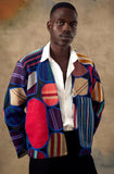 Andrew Tabitha Patchwork Blazer (Blue)