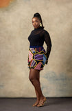 Andrew Tabitha Patchwork Mini Skirt
