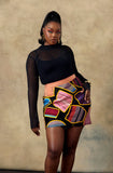 Andrew Tabitha Patchwork Mini Skirt