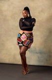 Andrew Tabitha Patchwork Mini Skirt
