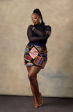 Andrew Tabitha Patchwork Mini Skirt