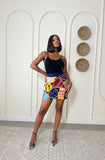 Andrew Tabitha Patchwork Mini Skirt