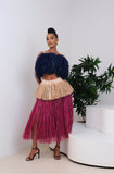 Eki Kere Chi PomPom Raffia Strap Top