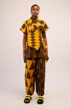 Dye Lab Yellow and Brown Culottes