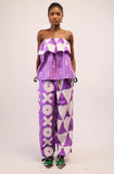 Dye Lab Lilac and White Culottes