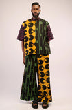 Dye Lab Orange and Black Wide Leg Pants