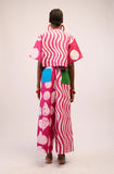 Dye Lab Pink and White Culottes