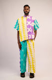 Dye Lab Yellow and White  Multicolour Shirt