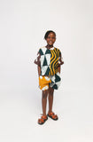 Dye Lab Kids Green and Orange Shirt & Shorts