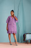 For Style Sake Layo Handwoven Blazer Dress (Lavender)