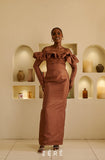 Ibilola Ogundipe Thahila Dress in Copper Brown