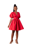 M.O.T. Bella Mini Dress in Red