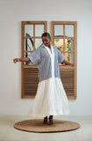 Republic of Ruru Dani Kaftan (Dark Blue Stripe)