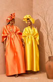 Wanni Fuga Sari Dress Maxi In Orange