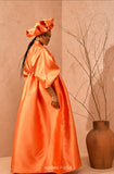 Wanni Fuga Sari Dress Maxi In Orange