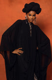 Wanni Fuga Twist Robe in Black