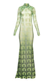 Wanni Fuga Iris Degraded Dress (Green)