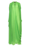 Wanni Fuga Verbena Robe in Green