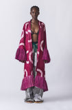 Eki Kere Kimono Jacket (Magenta)