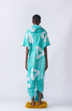 Eki Kere Hooded Dress (Turquoise)