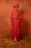 Wanni Fuga Twist Robe in Orange