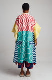 Dye Lab Osaka-Kimono Sleeved Shirt Dress With Detachable Collar