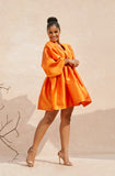 Wanni Fuga Sari Dress Mini (Orange)